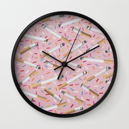 Mouth Full O'Honey Wall Clock | Rich, Cig, Smoking, Cigarette, Graphicdesign, Smoke, Pattern, Cupcakes, Rappingpaper, Sprinkles 
