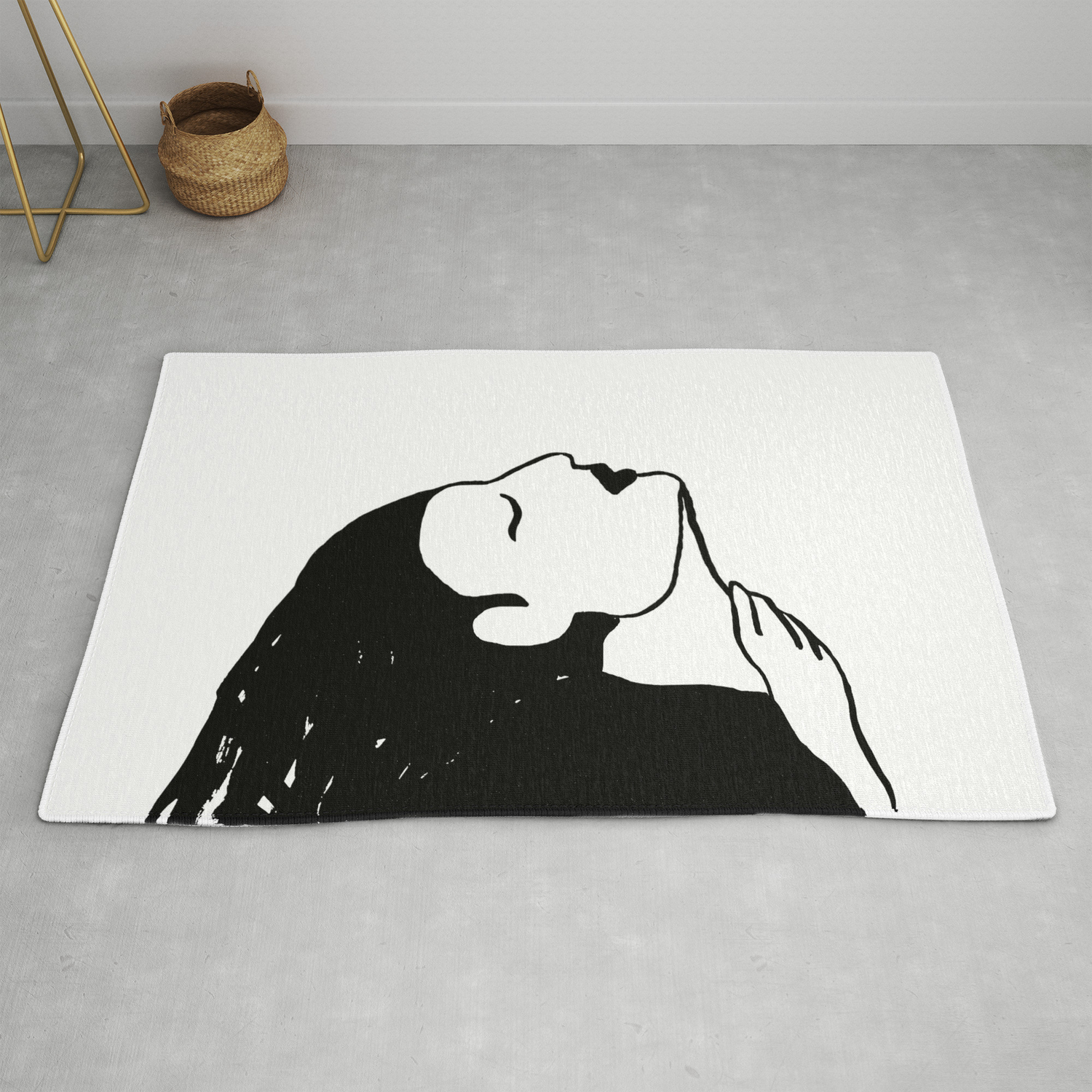 Abstract Portrait Painting Woman People Person Abstract Indiaink