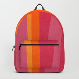 Orange Hot Pink Yellow Bright Modern Artwork Backpack | Brightcolors, Bright, Fuchsia, Graphic Design, Artwork, Modern, Colorful, Mcm, Pop6070, Pink 