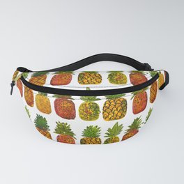 Boho  Loosely Painted Watercolor Pineapples  Fanny Pack