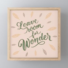 Leave Room for Wonder, Sweet and Whimsical Framed Mini Art Print