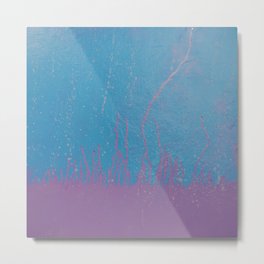evaporate Metal Print | Purple, Pattern, Aerosol, Acrylic, Oil, Painting, Pop Art, Abstract, Ble, Street Art 