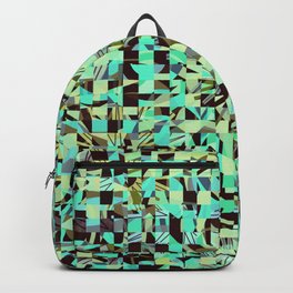 WILD THING GEO PATTERN BLUE GREEN Backpack | Graphicdesign, Seamless, Vector, Homedecor, Geometric, Turquoise, Concept, Green, Mosaics, Islandparadise 