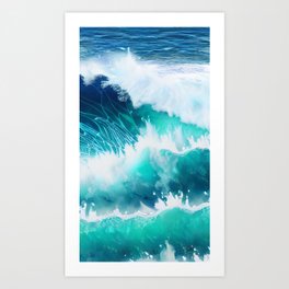 Watercolor Ocean Art Print