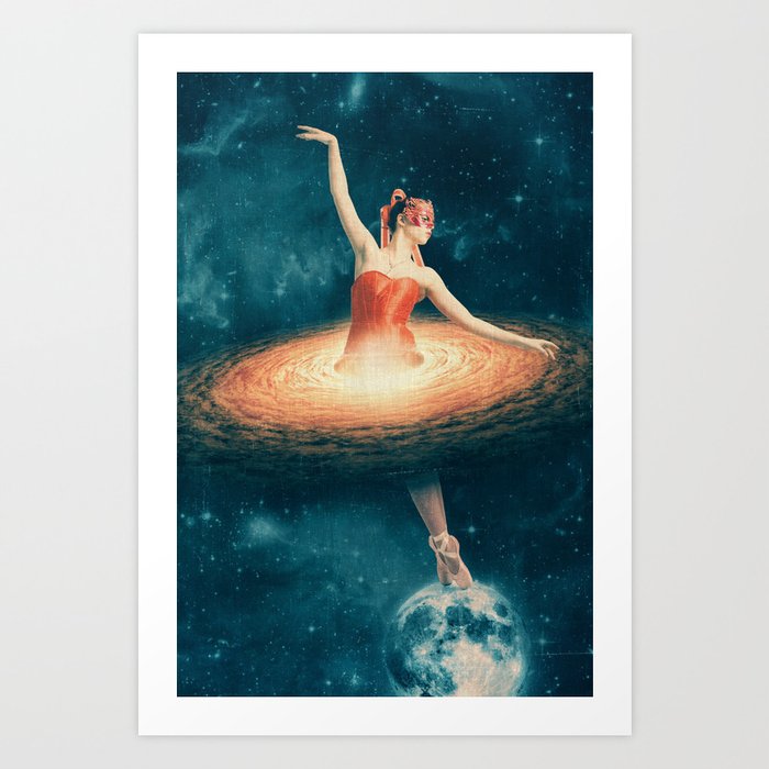 Prima Ballerina Assoluta Art Print | Photography, Pop-surrealism, Collage, Space