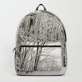 Snow Trail Backpack | Up, Road, Landscape, Rural, Photo, Woods, Nature, Uppermichigan, Cold, Winter 