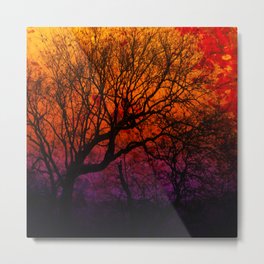 Ever After, Trees Silhouette Sunset Metal Print | Sunset, Trees, Landscape, Purplesky, Everafter, Colorfulsky, Abstractlandscape, Photograph, Sunrise, Nature 