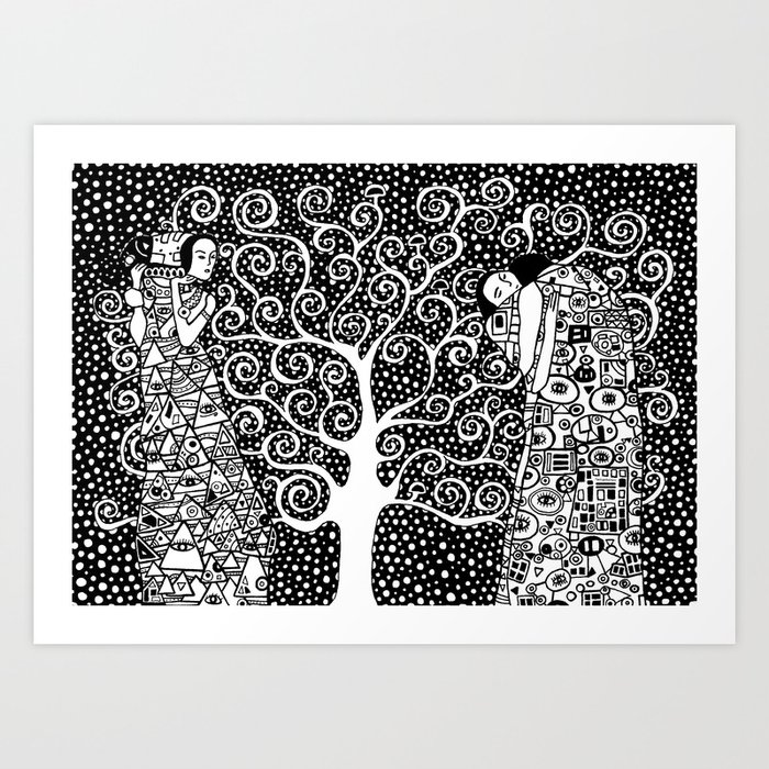 Gustav Klimt The Tree Of Life Art Print By Tasirupekaharo Society6