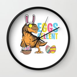 Easter eggs T-Rex Dino rabbit ears funny gift Wall Clock | Funny, Children, Rabbit, Kindergarten, Gifteaster, Sweet, Eggs, Dyechicks, Nest, T Rex 