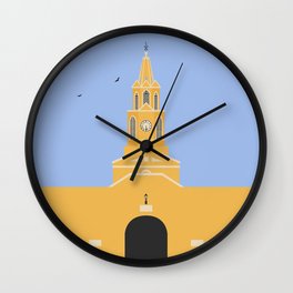 Clock Tower, Cartagena, Colombia Wall Clock