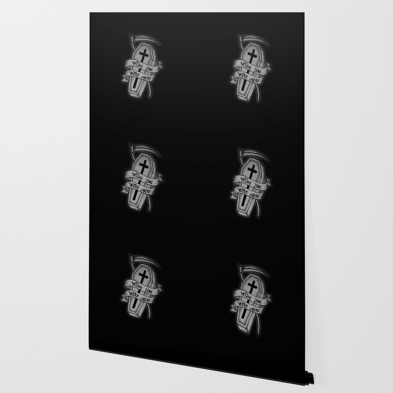 Get Wallpaper Coffin Wish You Were Here Wallpaper By Stilleskyggerart Society6 Desktop Wallpaper Free