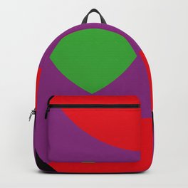 This is a Mask in a black background, with two emerald eyes looking at you in a creepy way. Backpack | Square, Graphic, Geometric, Illustration, Mask, Matrix, Pop Art, Flat, Design, Illustrator 