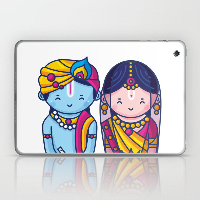 Cute Radha Krishna Laptop & iPad Skin by SCD Balaji | Society6