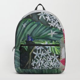 Brazilian Birman Cat  Backpack | Nature, Butterfly, Oil, Naive, Orchid, Vivid, Lovely, Fur, Birmancat, Artprint 