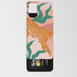 Mild Day Android Card Case | Cheetah, Sunleeart, Plant, Curated, Bigcats, Watercolor, Calm, Leopards, Sunlee, Cats 