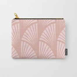 Fans in Pink Carry-All Pouch | Pastel, Geometric, Drawing, Shapes, Curated, Print, Artdeco, Digital, Trendy, Pattern 
