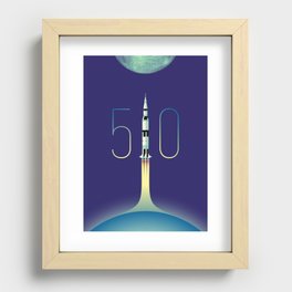 Apollo 11 Saturn V 50th anniversary Recessed Framed Print