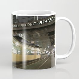 Friedrichstrasse Coffee Mug | Bahnhof, Photo, Urban, Trainstation, Tram, Strassenbahn, Color, Berlin, Longexposure, Train 