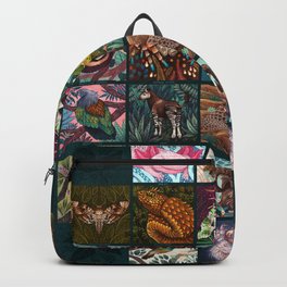The Unusual Animal Alphabet Backpack | Rainforest, Fauna, Botanical, Floral, Nursery, Decorative, Abc, Birds, Curated, A Z 