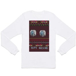 Ugly Halo Christmas sweater Long Sleeve T Shirt | Cases, 343Guiltyspark, Shirts, Christmas, Flood, Sweater, Uglysweater, Christmassweater, Halo3, Pattern 