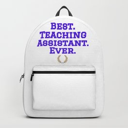 Best Teaching Assistant purple Backpack | Gradsudent, College, Teacherappreciation, University, Teachingassistant, Professorgift, Professor, Doctoralstudent, Tagifts, Professorgiftideas 