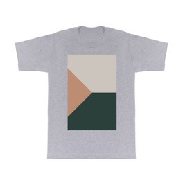 Green Pink White Abstract Geometric Art T Shirt | Scandinavian, Cool, Feminine, Triangles, Texture, Scandi, Lines, Luxe, Urban, Rose 