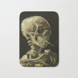 Vincent van Gogh - Skull of a Skeleton with Burning Cigarette Badematte