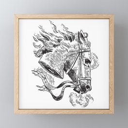 horse head Framed Mini Art Print
