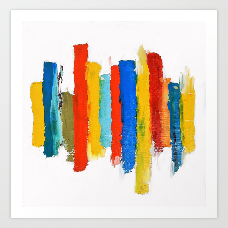 Inequality Bright Abstract Art Print By Vitaschagen Society6