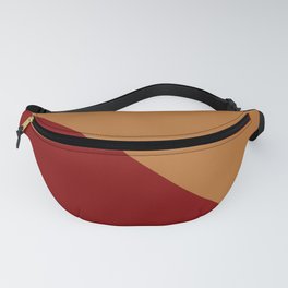 Two colors. Triangle. Maroon and Copper colors. Fanny Pack