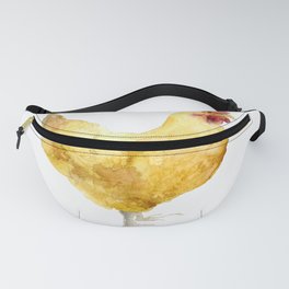 Buff Orpington Hen- Chicken watercolor Painting Fanny Pack