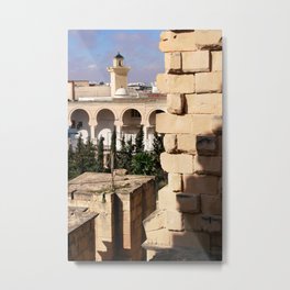 Views of a mosque, Tunisia Metal Print | Africa, Photo, Sarasanchezphoto, Tunisia, Tower, Minaret, Islam, Religion, Tunisian, Medina 
