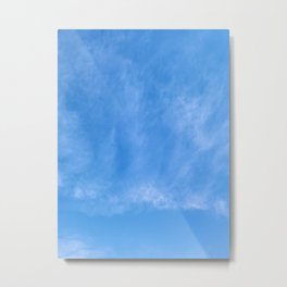 Blue Sky with Light Clouds Metal Print | Skyscape, Blueskies, Heaven, Cloudy, Cloudscapes, Nature, Clouds, Sky, Abstract, Heavens 