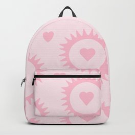 Old Styled Colorful retro hearts seamless pattern - Light Pink Backpack | Graphicdesign, Vector, Cool, Colorful, Heartpattern, Pattern, Oldstyle, Decorative, Modern, Unique 