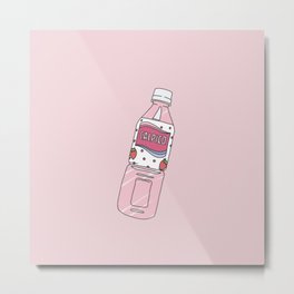 Calpis Strawberry CALPICO Metal Print | Pastelpink, Bubbletea, Drink, Strawberry, Pinkaesthetic, Drawing, Japan, Food, Animemanga, Girlish 
