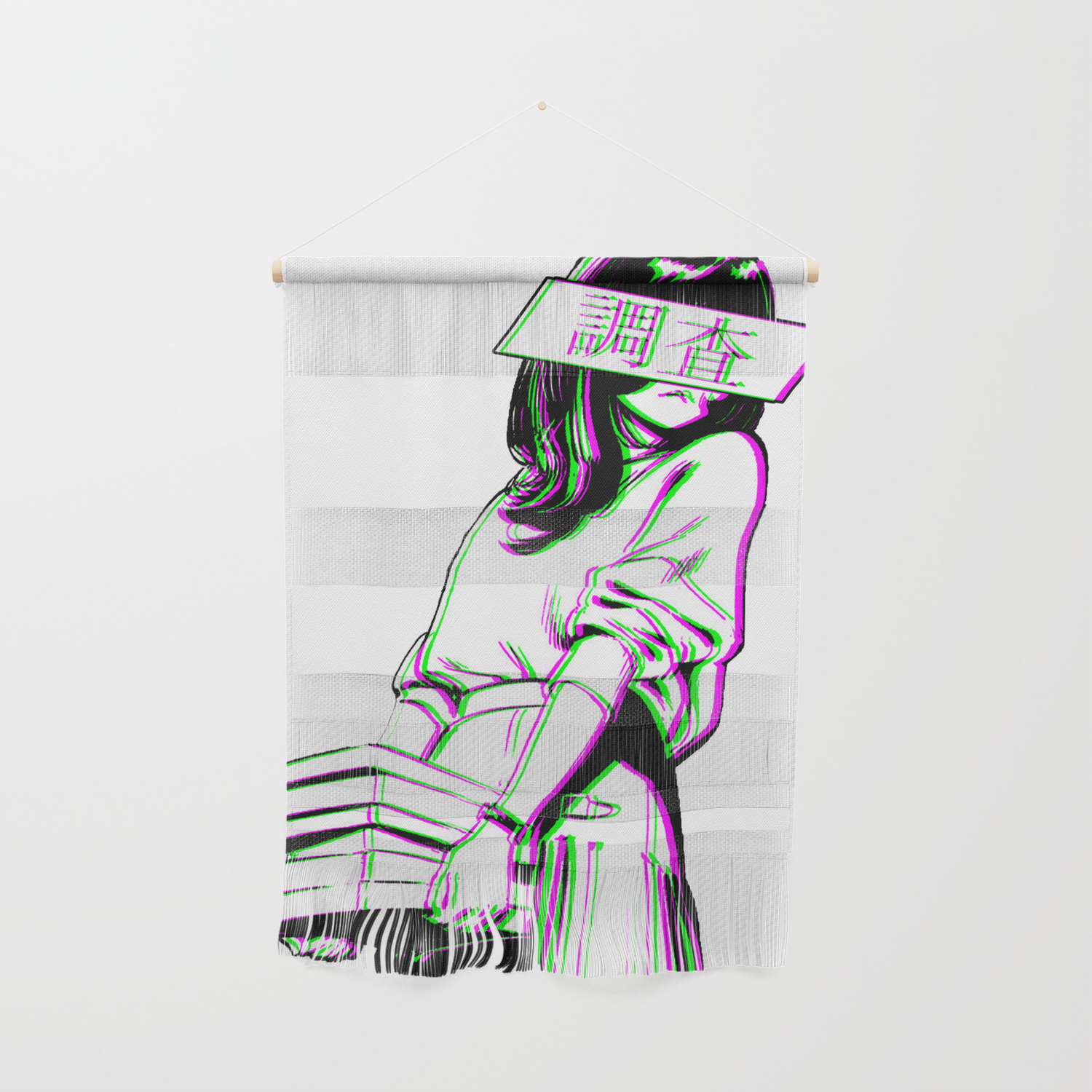STUDY - SAD JAPANESE ANIME AESTHETIC Wall Hanging by Poser_Boy | Society6