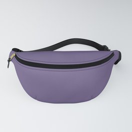 Tyrian Purple Solid Color Plain Fanny Pack