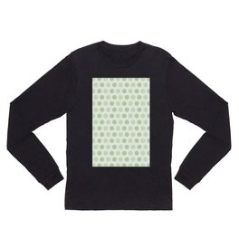 Green Polka Dot Long Sleeve T Shirt | Boho, Polkadot, Classic, Colorlover, Fashion, Fancy, Texture, Brocoliartprint, Simple, Pattern 