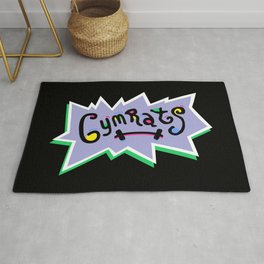 Gym Rats Rug | Graphicdesign, Cartoons, Pastel, Gym, 90S, Retro, Parody, Bodybuilder, Hipster, Tommy 