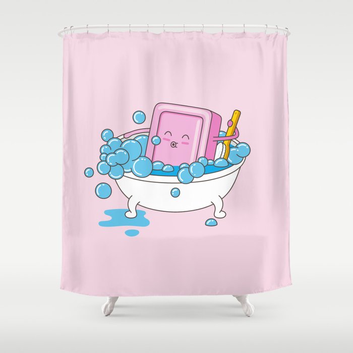 Soap Wash Shower Curtain