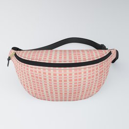 Abstract Stripes in Coral Fanny Pack