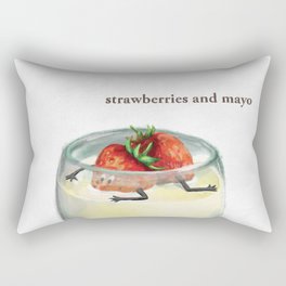 La Cuisine Fusion - Strawberries with Mayo Rectangular Pillow