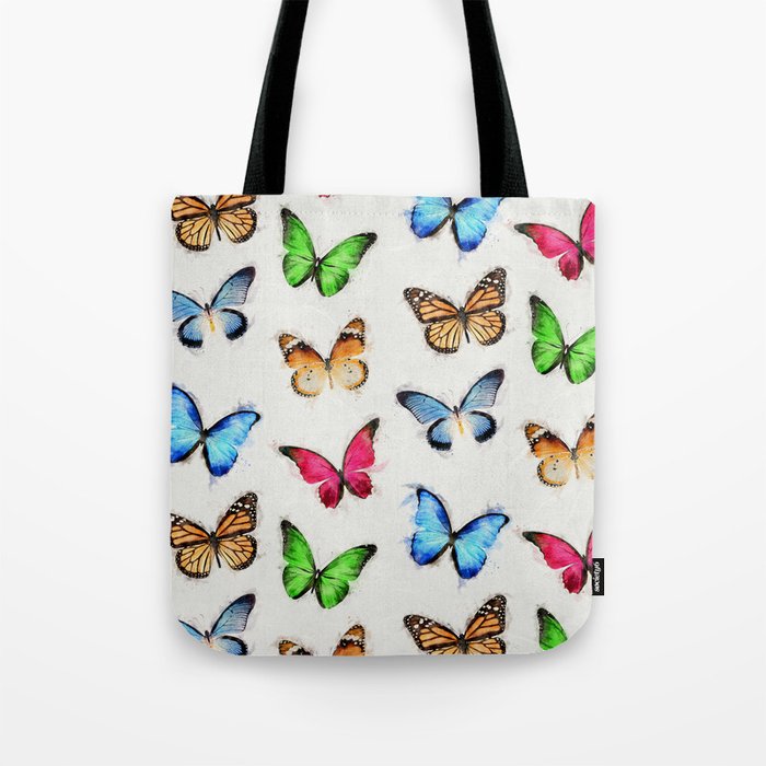 Colorful Butterflies Tote Bag