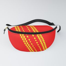 Red Cricket Ball Fanny Pack