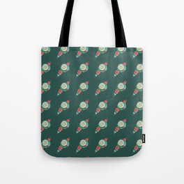 Atomic Icicle Ornament - Vintage Green Palette Tote Bag