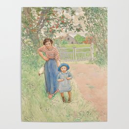 Say Hello to the Gentleman! by Carl Larsson Poster