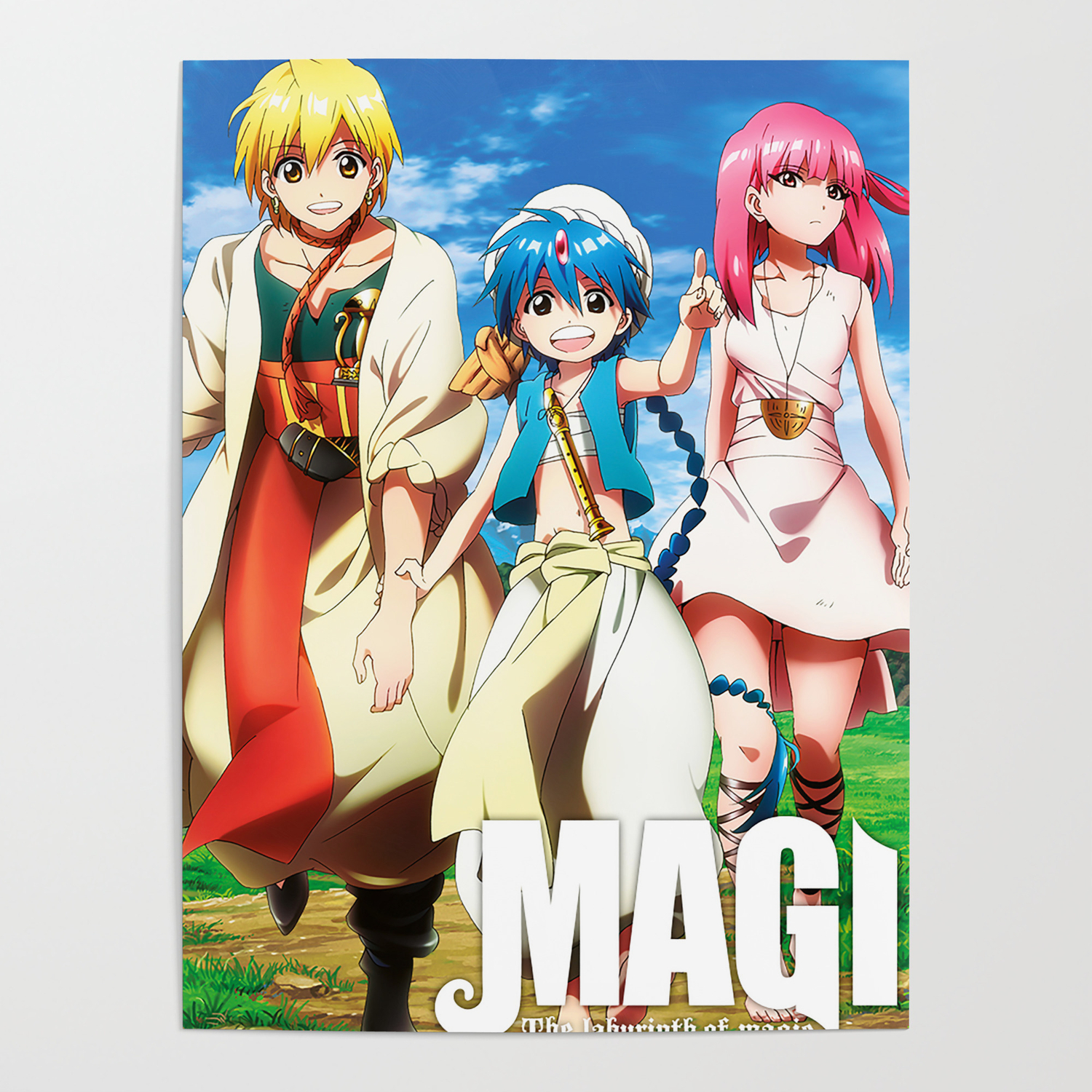 Magi Adventure of Sinbad Poster by proportion day | Society6