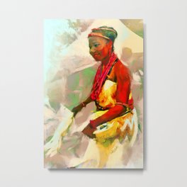 Ada Ada [Igbo Bride] Metal Print | Digital, Painting, Illustration 