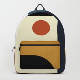 mid century abstract shapes fall winter 4 Backpack | Curated, Modern, Vintage, Geometry, Geometric, Art, Abstract, Contemporary, Watercolor, Graphicdesign 
