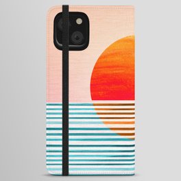 Minimalist Sunset III / Abstract Landscape iPhone Wallet Case